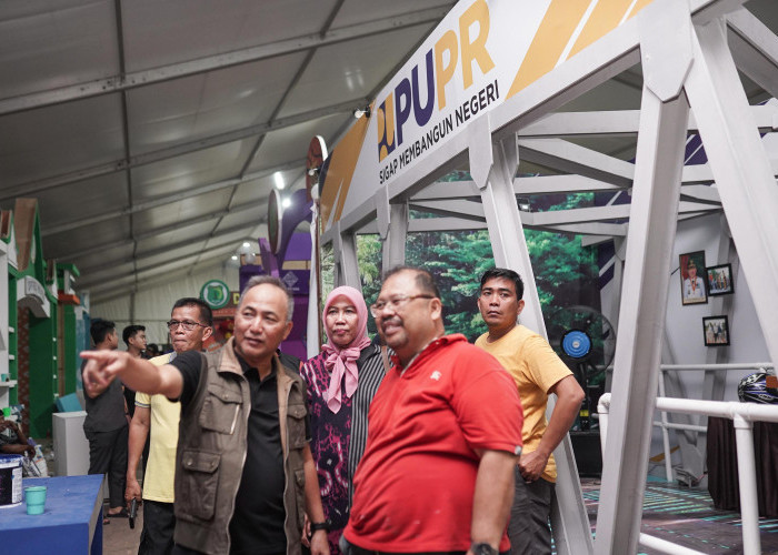 Sekda Apriyadi Tinjau Stand-Stand Muba Expo 2024, Apresiasi Inovasi Dinkominfo