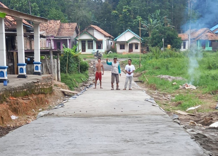 Infrastruktur Jalan Cor Beton di Desa Srigunung Makin Bertambah