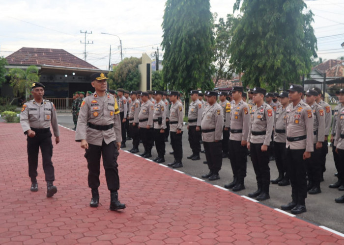 Polres Muba Siap Mengawal Pelaksanaan Pilkades, Siapkan 236 Personil Pengamanan