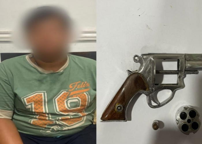 Simpan Senpi Rakitan di Pondok Kebun Sawit, Pemuda Asal Sekayu Diciduk Satreskrim Polres Muba