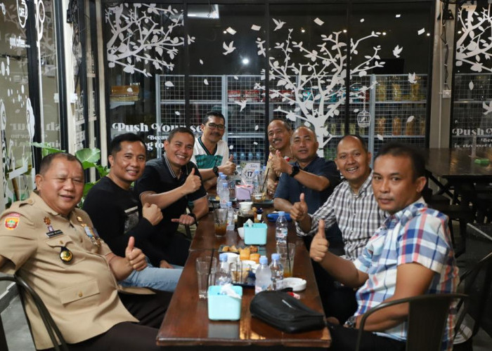 Sambil Ngopi dan Diskusi Bareng, ini Ala Pj Bupati H Apriadi Bersama Forkopimda 