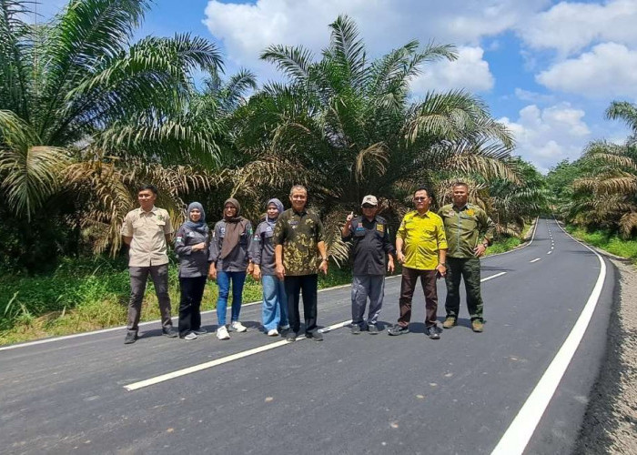 Jalan Antar Desa di Kecamatan Sungai Lilin Ini Ternyata Dibangun Dari DBH Sawit