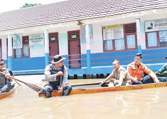 5 Kecamatan di Muba Terendam Banjir, Beberapa Sekolah Mulai Diliburkan