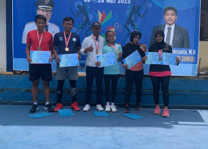 Atlet Muba Borong Medali Pada Kejurda Soft Tenis Cahaya Cup di Lahat