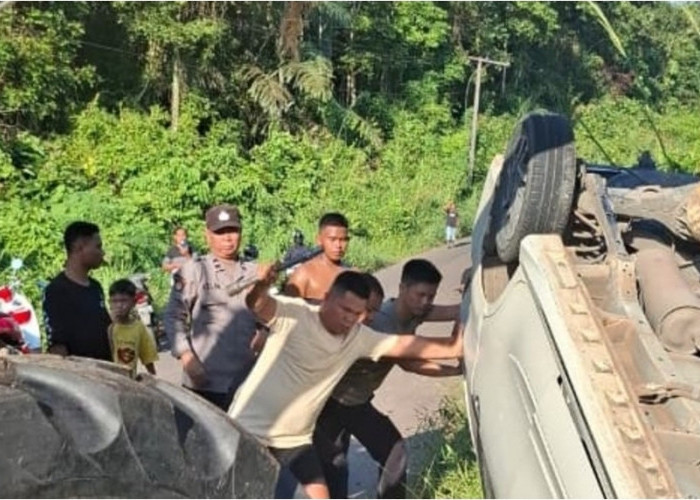 Mudik Nyaris Berujung Petaka, Avanza Terjun ke Jurang di Musi Rawas, Satu Keluarga Selamat