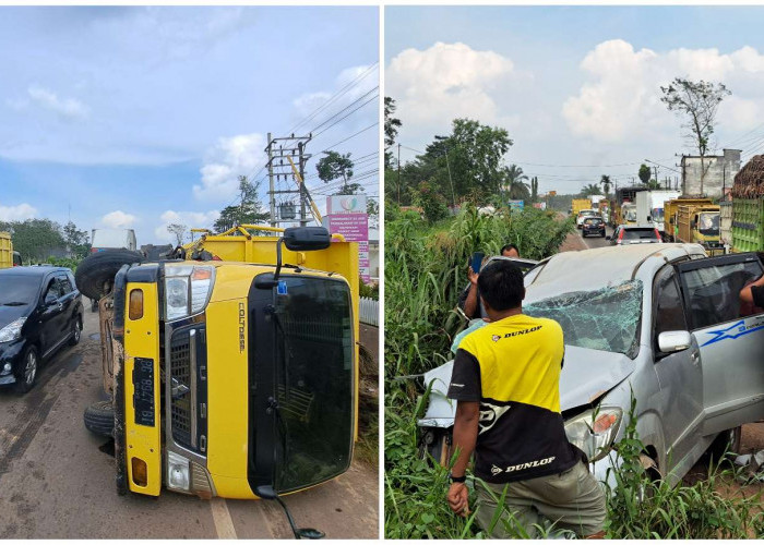 Kecelakaan Truk dan Mobil Minibus di Sungai Lilin, Begini Kondisi Sopirnya