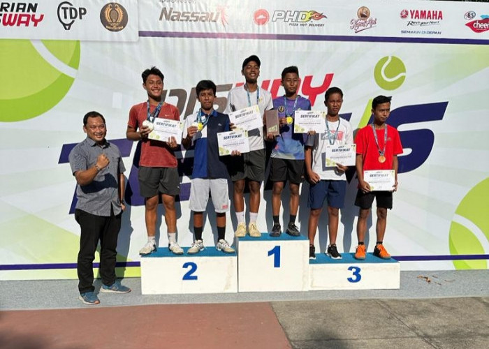 Tour Kejuaraan ke Lampung dan Pulau Jawa, Tim Tenis Lapangan Muba Borong Puluhan Medali