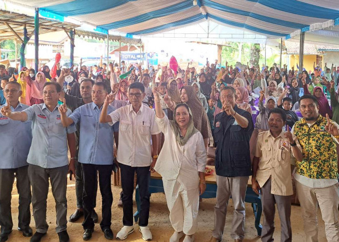 Warga Rantau Asal Ogan ilir Kompak Dukung Hj Lucianty - H Syaparuddin Dalam Pilkada Muba