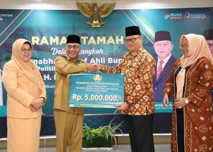 Ramah Tamah Purnabakti H Ibnu Sa'ad,  Pj Bupati H Apriyadi Sampaikan Salam Hormat dan Terima Kasih 