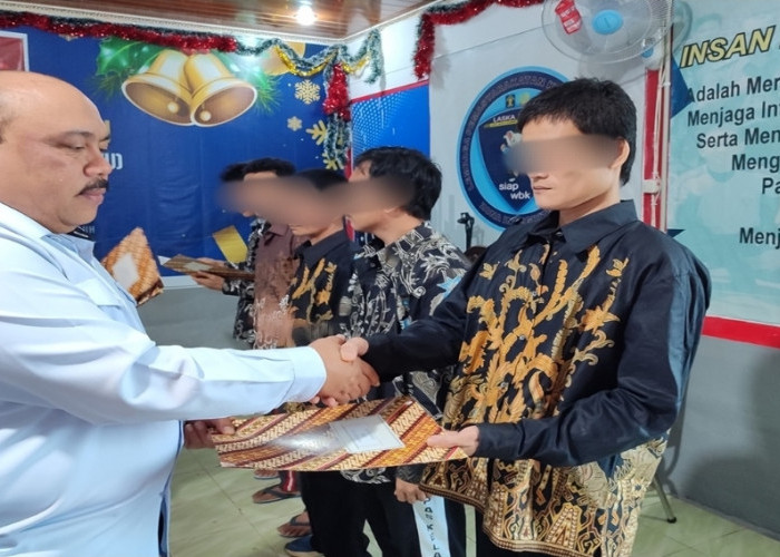 Lima Orang Warga Binaan Lapas Sekayu Dapat Remisi Natal