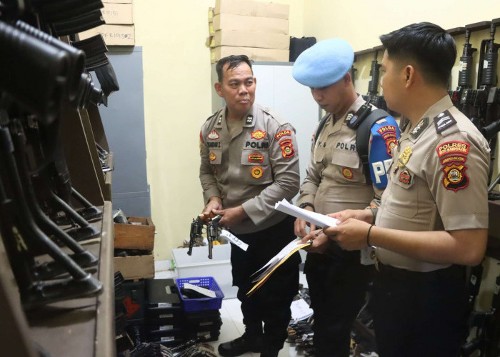 Propam Polda Sumsel Sidak Gudang Senpi Polres Muba, Pastikan Transparansi dan Cegah Penyalahgunaan