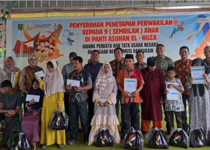 Kejari Muba Serahkan Putusan Perwalian bagi 9 Anak di Panti Asuhan El-Nuza Babat Toman