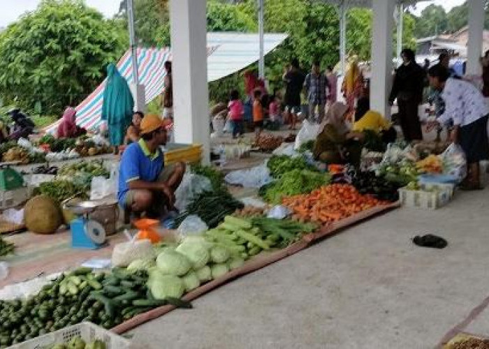 Pertengahan Bulan Januari , Ini Harga Sayuran Pasar Kalangan  di Musi Banyuasin