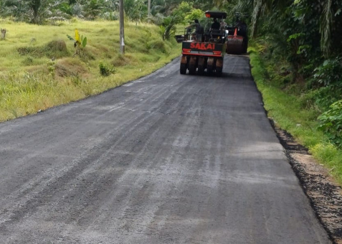 Diaspal Hotmix, Jalan Poros Desa Bumi Kencana Mulus