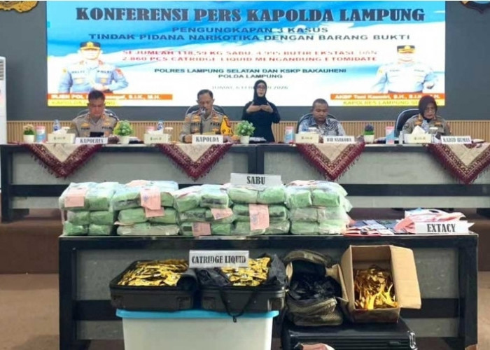 Lampung Jadi Benteng Terakhir Jalur Darat Narkotika, Rp131 Miliar Barang Haram Digagalkan di Bakauheni