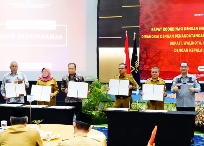 Pemprov-Kanwil Kemenkum HAM Sumsel Sinergi Layani Masyarakat  Bidang Hukum dan Hak Azazi Manusia