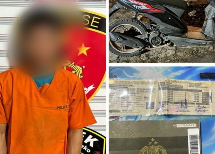 Residivis Curanmor Ditangkap Polisi di Batanghari Leko, Honda Beat Curian Berhasil Diamankan