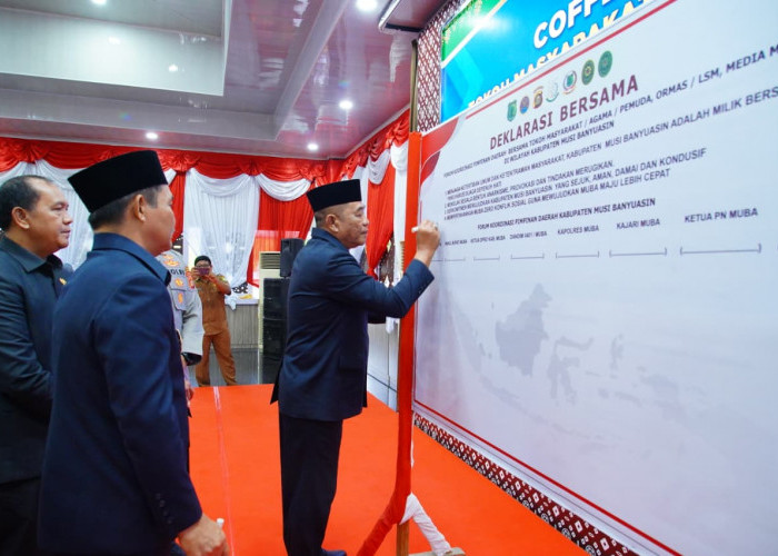 Bupati HM Toha Ajak Warga Bersama Jaga Kabupatrn Muba Dengan Sepenuh Hati