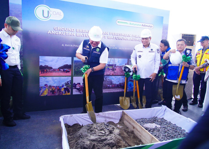 Groundbreaking Flyover Batubara di Babat Supat, Solusi Pisahkan Truk Tambang dari Jalan Umum