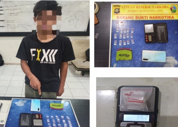 Operasi Sehari Dua Lokasi, Polres Muba Sikat Pengedar Sabu hingga ke Dapur Rumah