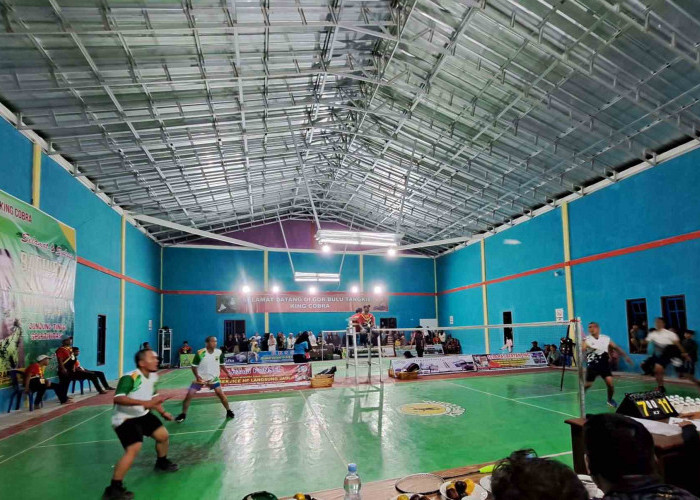 Meriahkan HUT RI, Gelar Turnamen Badminton King Cobra Cup, Dibuka Langsung Camat Sungai Lilin
