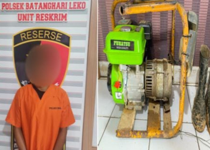 Pencuri Genset di Batang Hari Leko Dibekuk Polisi, Modus Manfaatkan Rumah Sepi