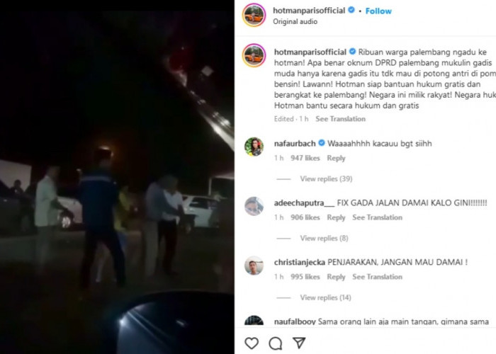 VIRAL! Oknum Anggota DPRD Palembang Diduga Pukul Wanita di Pom Bensin, Hotman Paris Siap Bela Korban Gratis!