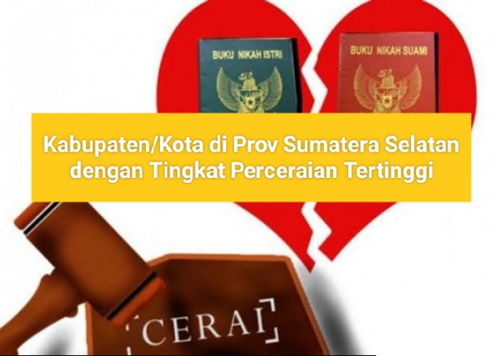 Banyuasin Masuk Daftar, Ini 5 Kabupaten Dengan Angka Perceraian Tertinggi di Provinsi Sumatera Selatan