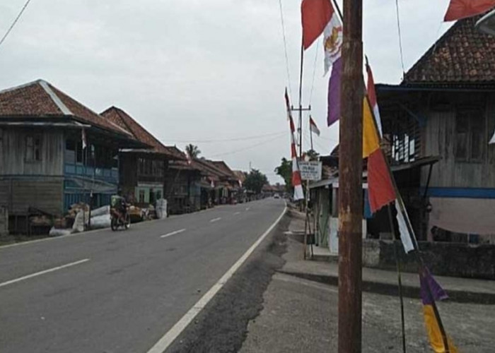 Semarak HUT RI ke-79, Sepanjang Jalinteng Sanga Desa Dihiasi Bendera