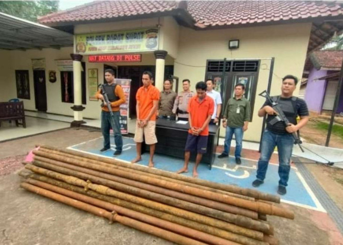 Diduga Nyolong Pipa Pertamina EP, 2 Warga Babat Ramba Jaya Diamankan