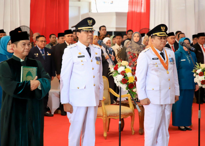 Nelson Firdaus Bersama Koimudin Dilantik Sebagai Pj Walikota Pagar Alam dan Pj Walikota Lubuk Linggau