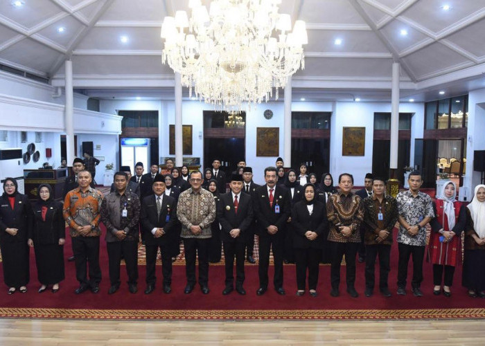 Pj Gubernur Agus Fatoni Lantik 21 Pejabat Struktural dan Fungsional di Lingkungan Pemprov Sumsel
