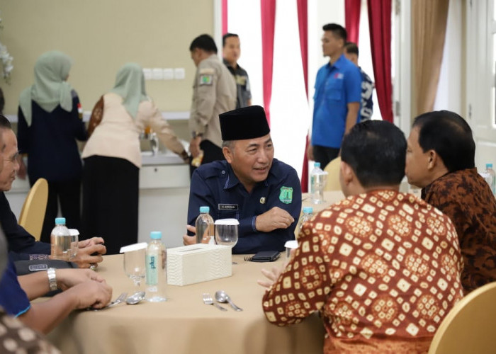 Diskusi Sambil Coffee Morning ala Pj Bupati Apriyadi dengan Waka PT Agama Palembang