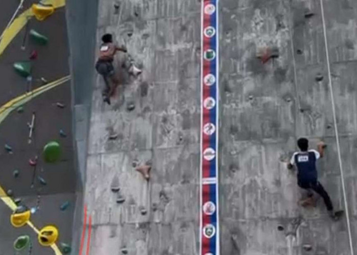 Tim Panjat Tebing Muba Tuntaskan Target, Sapu 8 Emas di PORPROV XV Sumsel