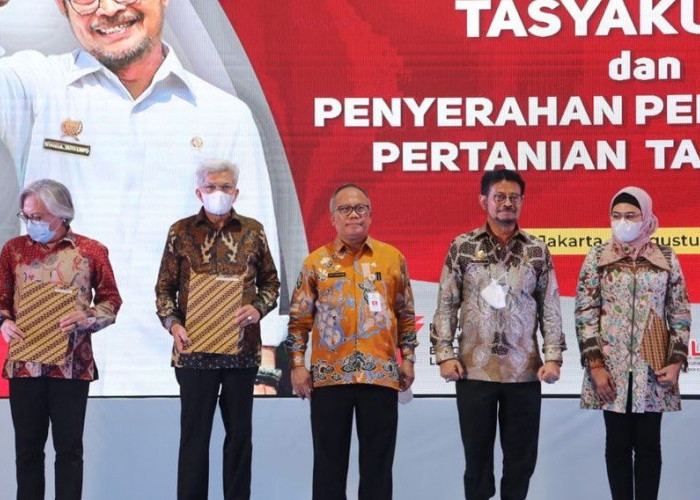 Sumsel Raih Penghargaan Lima Besar Provinsi Penghasil Padi Tertinggi Nasional 