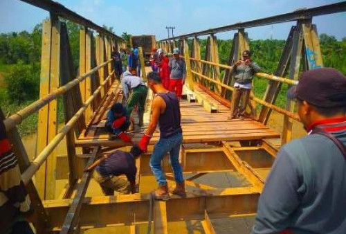 Bantuan Gubernur, Jembatan Tanah Kering Segera Dibangun  