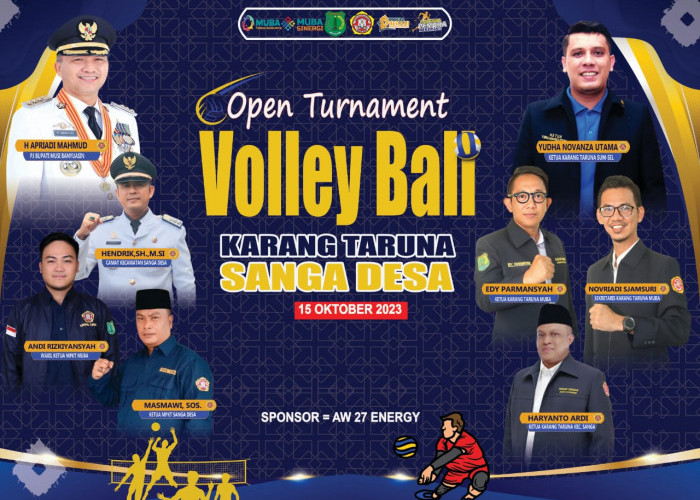 Pengurus Karang Taruna Sanga Desa Gelar Open Turnamen Bola Voli, Hadiah Total Rp 20 Juta