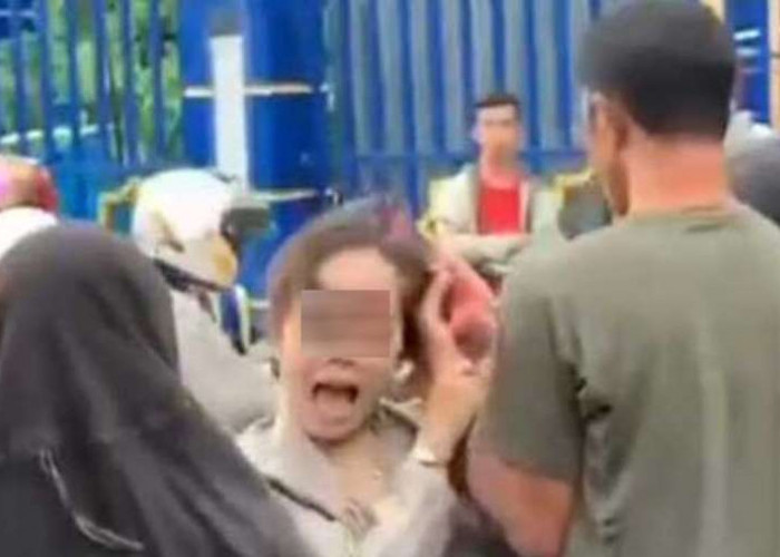 Heboh di Lubuk Linggau, Video Wanita Diduga Istri TNI Labrak Suami dan Pelakor