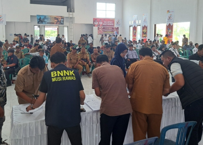 BNN Gelar Tes Urine Kepala Desa dan Perangkat Desa di Muba, 3 Kecamatan Ikut Deteksi Dini Desa Bersih Narkoba 