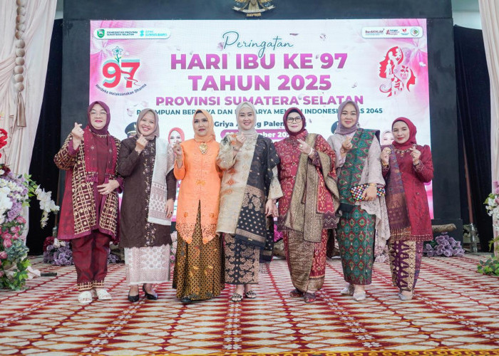Peringatan Hari Ibu ke-97 di Sumsel, Perempuan Diajak Aktif Berkontribusi Menuju Indonesia Emas 2045