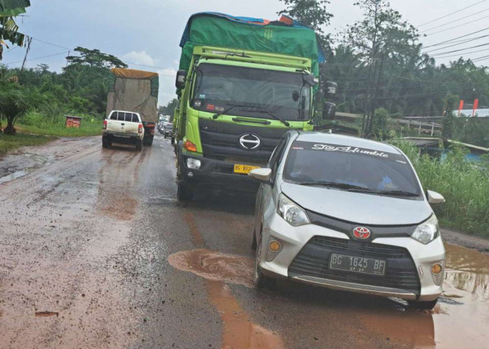Kerusakan Jalintim di Sungai Lilin Jaya Sebabkan Kemacetan Panjang, Warga Minta Perbaikan Serius