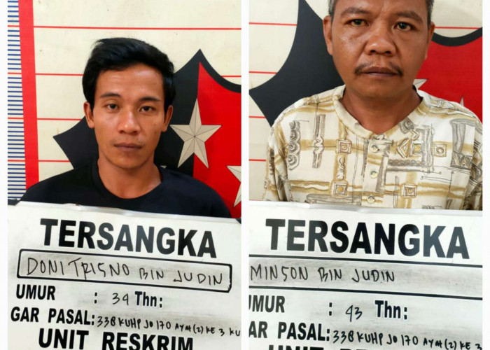 Takut Diburu Polisi, Dua Pelaku Pembunuhan Ketua RT di Muara Bahar Menyerahkan Diri ke Polsek Bayung Lencir