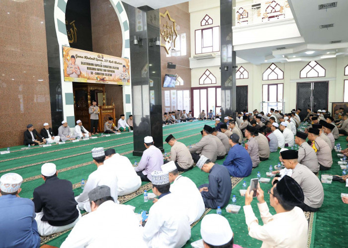 Khataman Al-Qur’an Serentak, Polda Sumatera Selatan Dorong Kinerja Humanis dan Presisi