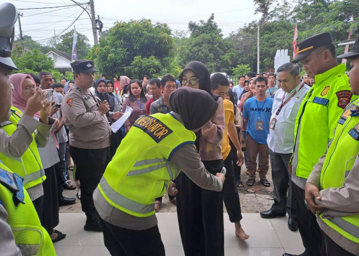 Polres Muba Kawal Ketat Proses Pelipatan Surat Suara