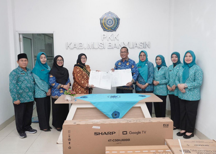 TP PKK Muba Terima Hibah Sarana dan Buku dari Dispusip, Dorong Literasi dan Kualitas Kegiatan