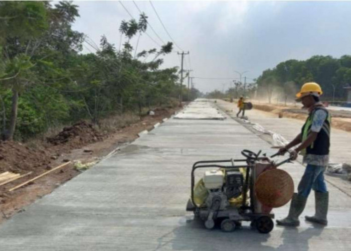 Jalan di Provinsi Lampung yang Pernah di Tinjau Presiden Jokowi, Sudah Hampir Selesai Pembangunannya