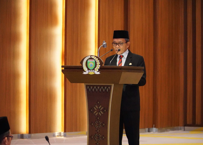 Sekda SA Supriono  Hadiri Pelantikan PAW Anggota DPRD Provinsi Sumsel 