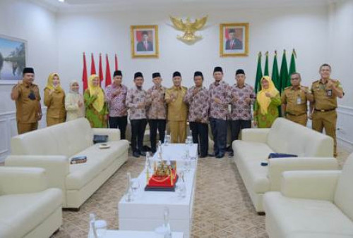 Jalin Silaturahmi, PD Muhammadiyah Muba, Sowan ke Pj Bupati Apriyadi 