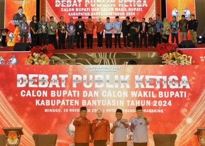 KPU Banyuasin Gelar Debat Ke-3 Calon Bupati dan Wakil Bupati Banyuasin