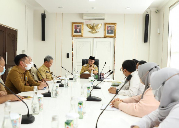 Pj Bupati Muba Sambut Entry Meeting Tim BPK RI Sumsel 